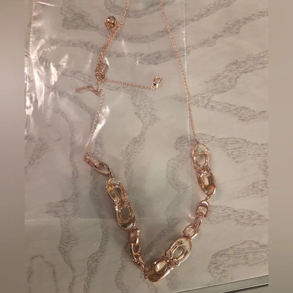 Elegant Rose Gold COACH Necklace - Picture 3 of 4